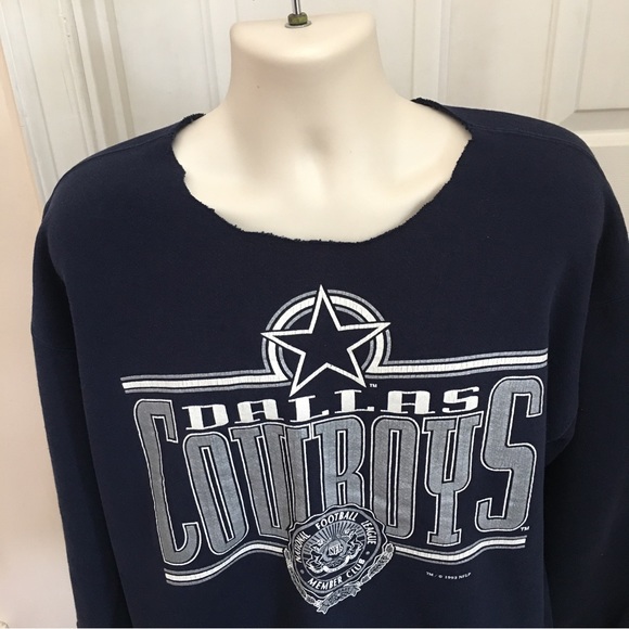 NUTMEG DALLAS COWBOYS 1993 VIntage Sweatshirt (Upcycled) RARE NUTMEG LABEL - Picture 5 of 11
